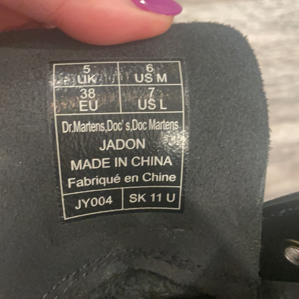 Dr. Martens Black Platform Boots - Picture 3 of 4